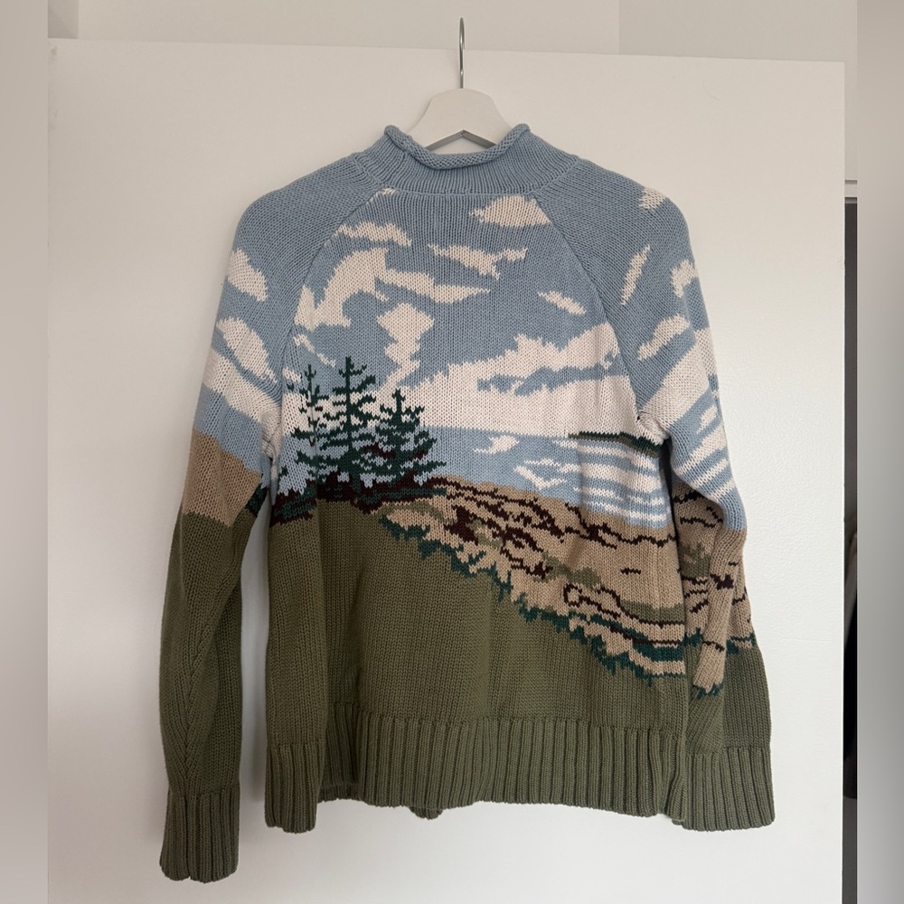 LL Bean Signature Scenic Rollneck Sweater 100% organic cotton - Picture 5 of 7
